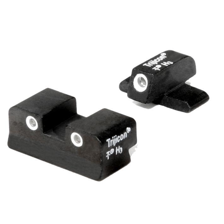 Trijicon 600448 Bright & Tough Night SightsGreen/Tritium White Outline Front Sight-Green/Tritium White Outline Rear Sight Sig Sauer P225/P226/P228 #8 Front/#8 Rear