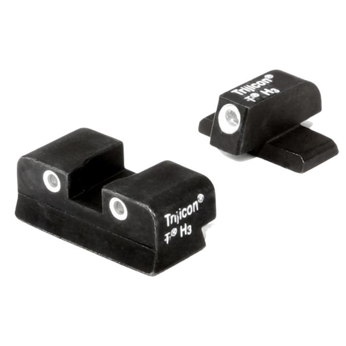 Trijicon 600465 Bright & Tough Night SightsGreen/Tritium White Outline Front Sight-Green/Tritium White Outline Rear Sight Sig Sauer .40 S&W/.45 ACP #6 Front/#8 Rear
