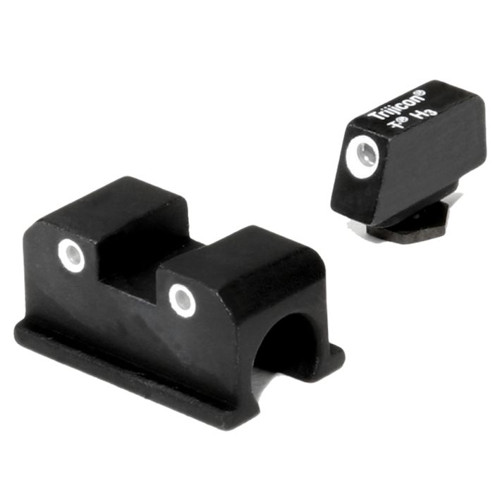 Trijicon 600505 Bright & Tough Night SightsGreen/Tritium White Outline Front Sight-Green/Tritium White Outline Rear Sight Walther Arms P99/PPQ/PPQ M2