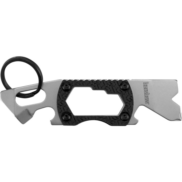 Kershaw 8810X PT-2Silver 3CR13 Steel Bead Blasted Fixed 3.25" Long Black K Textured Glass-Filled Nylon Handle