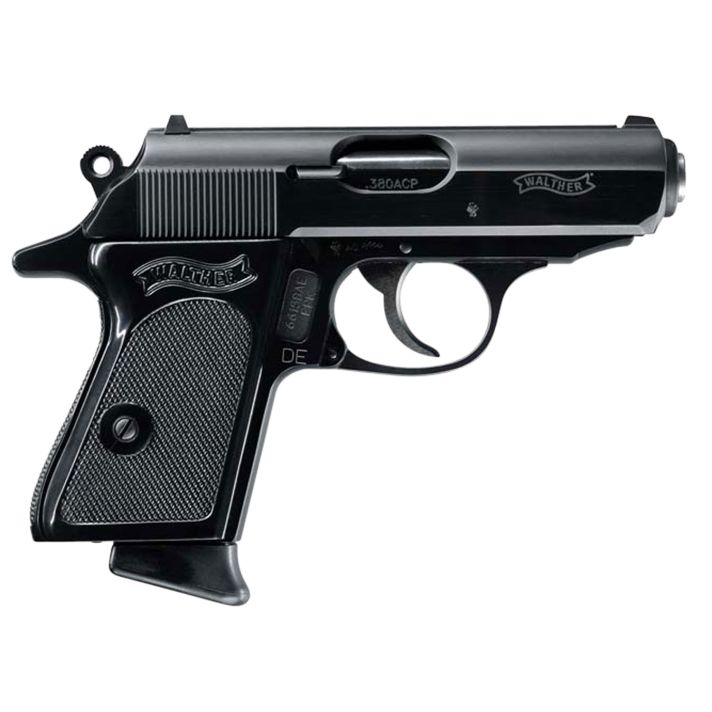 Walther Arms 4796006 PPK/SCarry Frame 380 ACP 7+1, 3.30" Black Steel Barrel, Black Serrated Zinc Alloy Slide, Black Aluminum Frame w/Beavertail, Black Polymer Grip, Manual Thumb Safety
