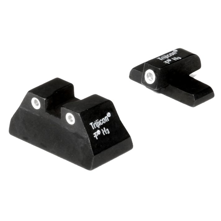 Trijicon 600268 Bright & Tough Night SightsGreen/Tritium White Outline Front Sight-Green/Tritium White Outline Rear Sight H&K USP Compact