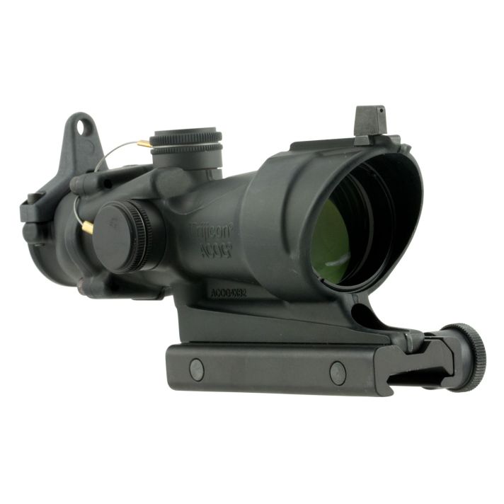 Trijicon 100091 ACOGBlack Hardcoat Anodized 4x32mm Illuminated Amber Crosshair 223 Reticle