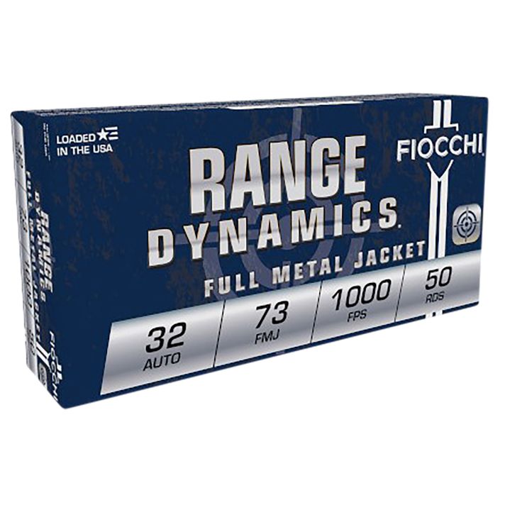 Fiocchi 32AP Range Dynamics32ACP 73gr Full Metal Jacket 50 Per Box/20 Case