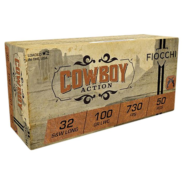 Fiocchi 32LA Cowboy Action32S&WLong 100gr Lead Wadcutter 50 Per Box/20 Case