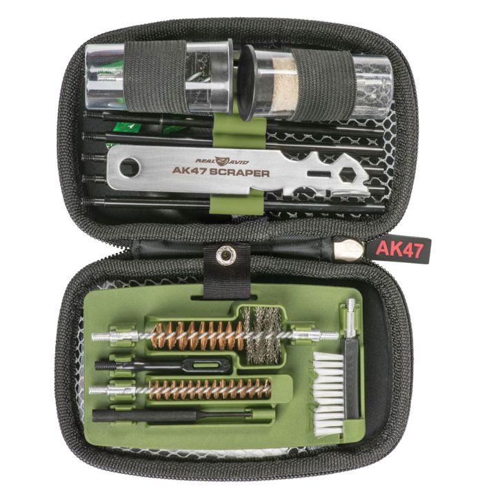 Real Avid AVGCKAK47 Gun Boss Cleaning Kit AK47/Green Weather Proof Ballistic Nylon Case