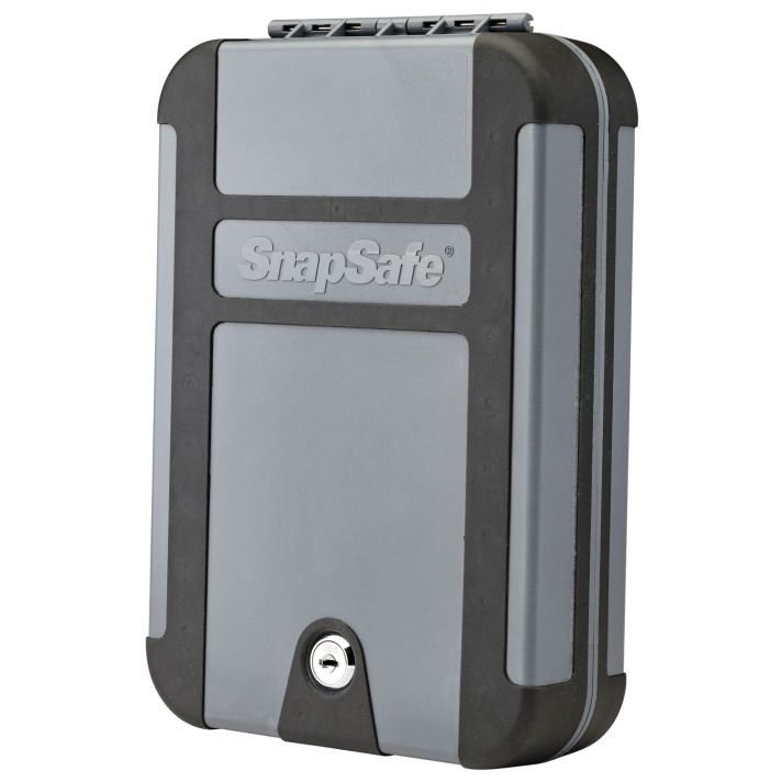 SnapSafe 75212 TrekLite Lock Box XL Key Entry Gray Polycarbonate Holds 1 Handgun