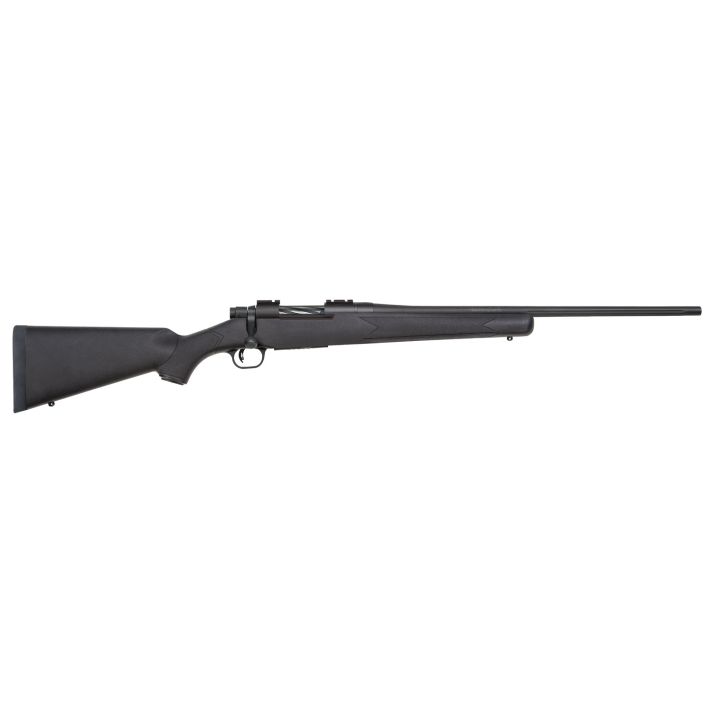 Mossberg 27909 PatriotFull Size 6.5 Creedmoor 5+1 22" Matte Blued Fluted Barrel, Matte Blued Stainless Steel Receiver Drilled & Tapped, Black Fixed Synthetic Stock, Right Hand
