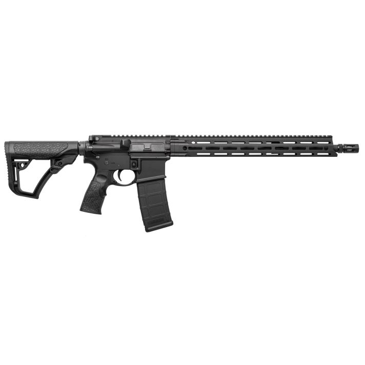 Daniel Defense 0212802081047 DDM4 V7 5.56x45mm NATO 30+1 16" Threaded Barrel w/Flash Suppressor, Black Hard Coat Anodized Receiver, 6 Position Stock w/SoftTouch Overmolding