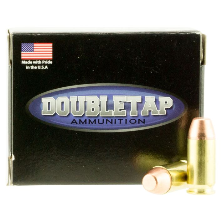 DoubleTap Ammunition 45A230FP Hunter45ACP 230gr Full Metal Jacket Flat Point 20 Per Box/50 Case