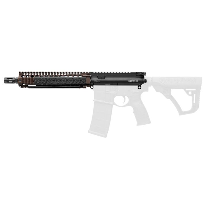 Daniel Defense 2300408013011 MK18 Upper Group 5.56x45mm NATO 10.30" Black Phosphate Barrel, 7075-T6 Aluminum Black Anodized Receiver, Flat Dark Earth DD RISII MK18 Handguard for AR-15