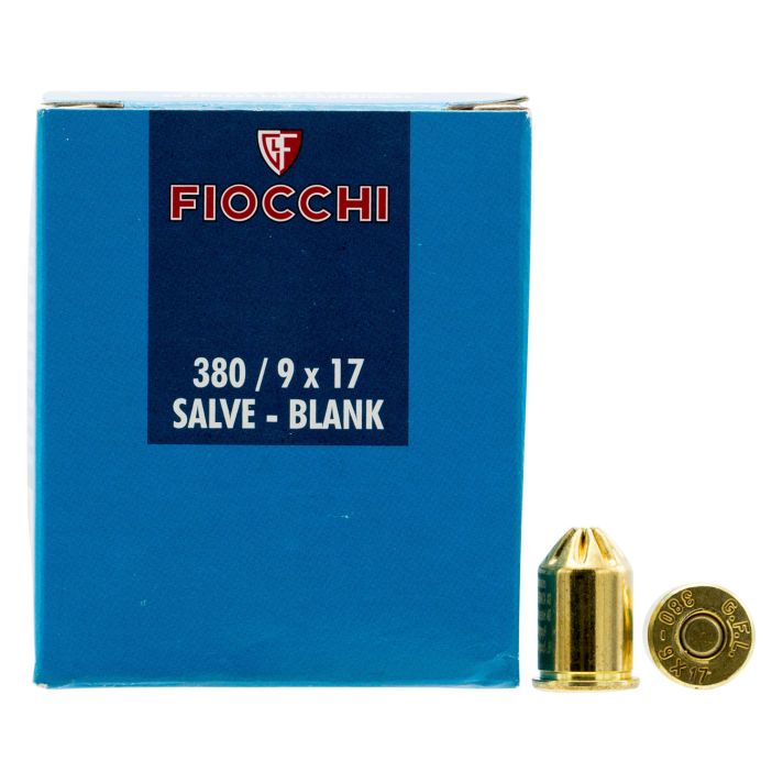 Fiocchi 380BLANK Pistol Blank 380RimmedShort 50 Per Box/30 Case