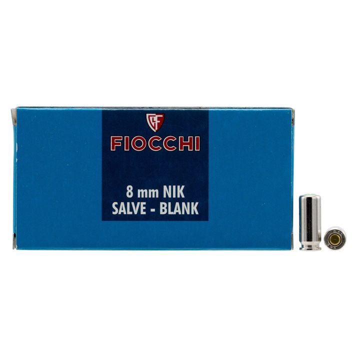 Fiocchi 8MMBLANK Pistol Blank 8mm 50 Per Box/20 Case