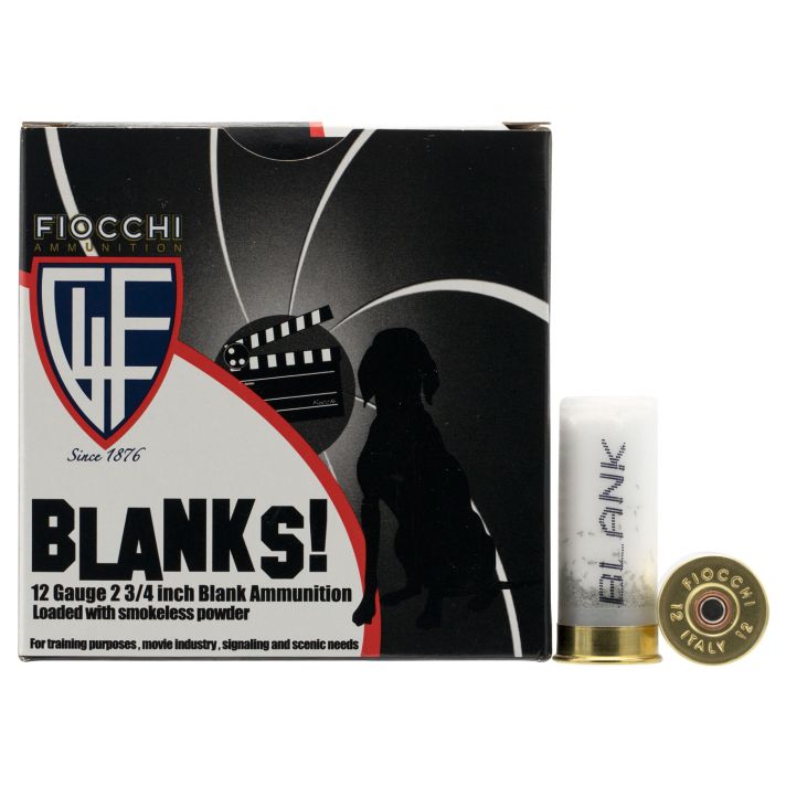 Fiocchi 12BLANK Shotgun Blank 25 Per Box/10 Case