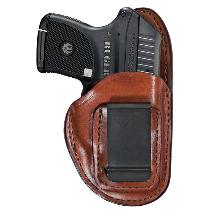Bianchi 19220 100 ProfessionalIWB Size 01 Tan Leather Belt Clip Fits S&W J Frame/Ruger LCR Right Hand