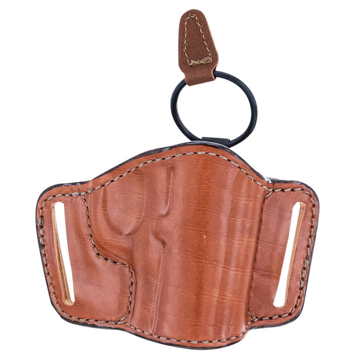 Bianchi 19254 105 MinimalistOWB Size 13/15 Tan Leather Belt Slide Compatible w/ Glock 17/19/S&W M&P 2.0/Springfield TRP Operator Belt Up to 1.75" Wide Right Hand