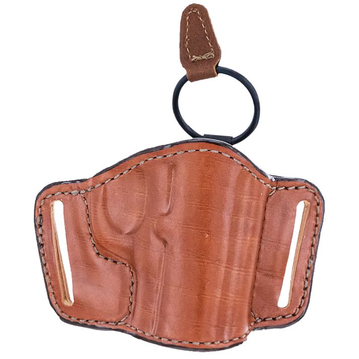Bianchi 19256 105 MinimalistOWB Size 14 Tan Leather Belt Slide Compatible w/Sig P365/Glock 42/Bersa Thunder/S&W 1911 Belt Up to 1.75" Wide Right Hand