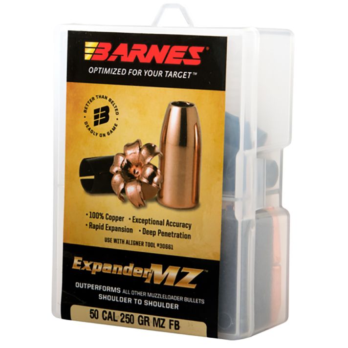 Barnes Bullets 30564 Expander MZ Muzzleloader 50 ExpanderMZ Hollow Point 250gr 15rd/Box