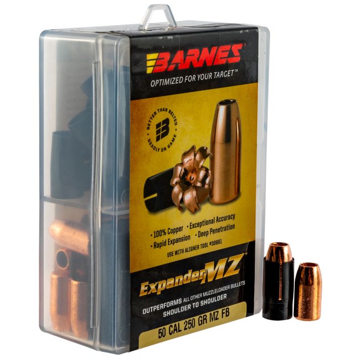 Barnes Bullets 30577 Expander MZ Muzzleloader 50 ExpanderMZ Hollow Point 250gr 24rd/Box