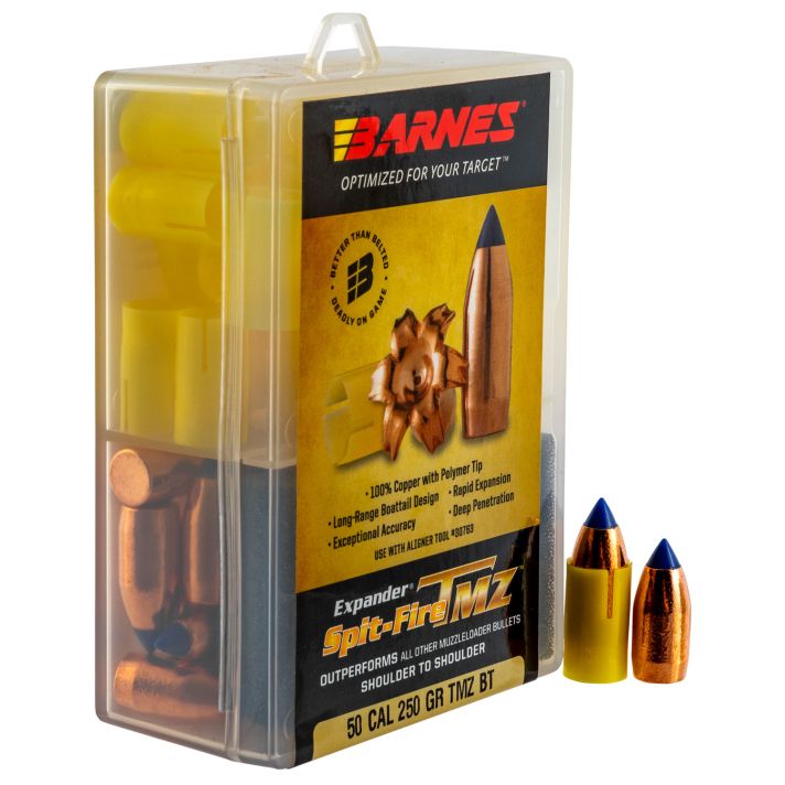 Barnes Bullets 30598 Spit-Fire TMZ Muzzleloader 50 Spit-Fire TMZ 250gr 24rd/Box