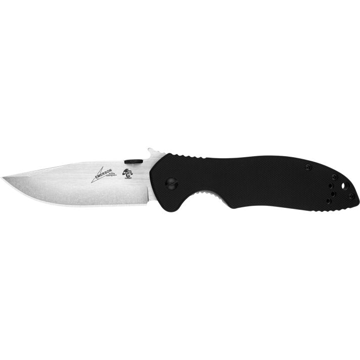 Kershaw 6034T CQC 7K 3.25" Folding American Tanto Plain Satin/Stonewashed 8Cr14MoV SS Blade Bead Blasted/Black G10/SS Handle Includes Pocket Clip