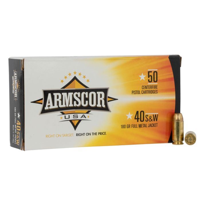 Armscor FAC402N USA40S&W 180gr Full Metal Jacket 50 Per Box/20 Case