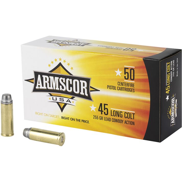 Armscor FAC45LC1N USA45Colt 255gr Lead 50 Per Box/8 Case