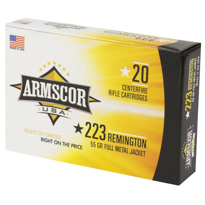 Armscor FAC2231N USA223Rem 55gr Full Metal Jacket 20 Per Box/50 Case