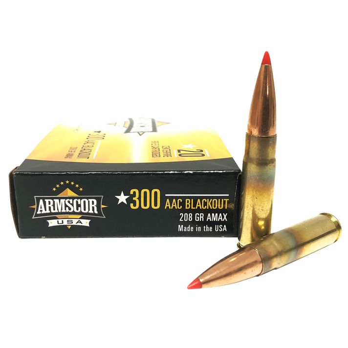 Armscor FAC300AAC2N USA300Blackout 208gr Hornady A-Max 20 Per Box/10 Case