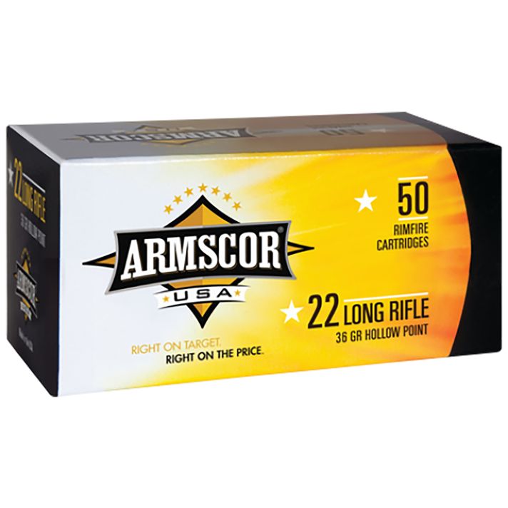Armscor 50015PH Precision22LR 36gr High Velocity Hollow Point 50 Per Box/100 Case