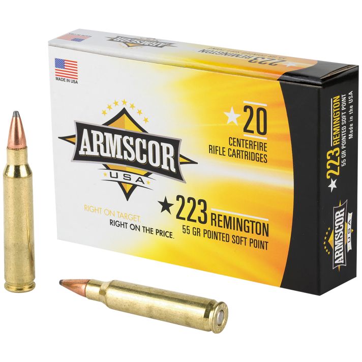 Armscor AC2235N USA223Rem 55gr Hornady V-Max 20 Per Box/50 Case
