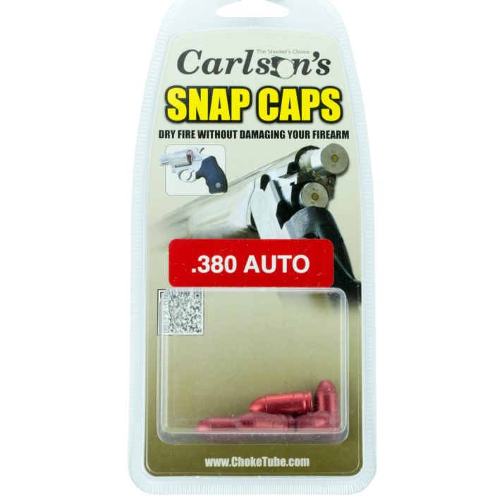 Carlson's Choke Tubes 00063 Snap Cap Pistol 380ACP 5Pack