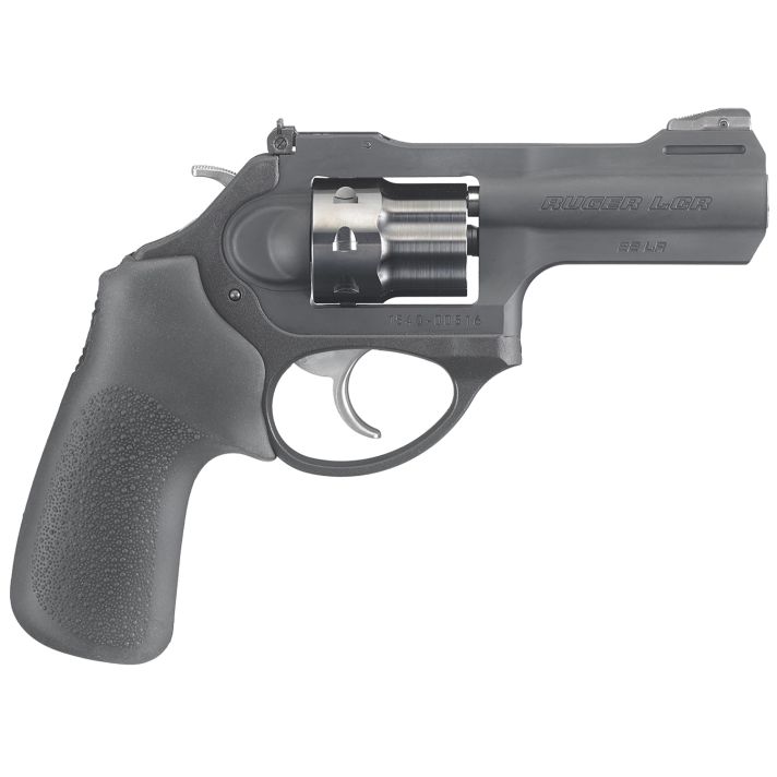 Ruger 5435 LCRx22 LR 3" Matte Black Barrel, 8rdPVD Finished Cylinder, Matte Black 7000-Series Aluminum Frame, Hogue Tamer Monogrip