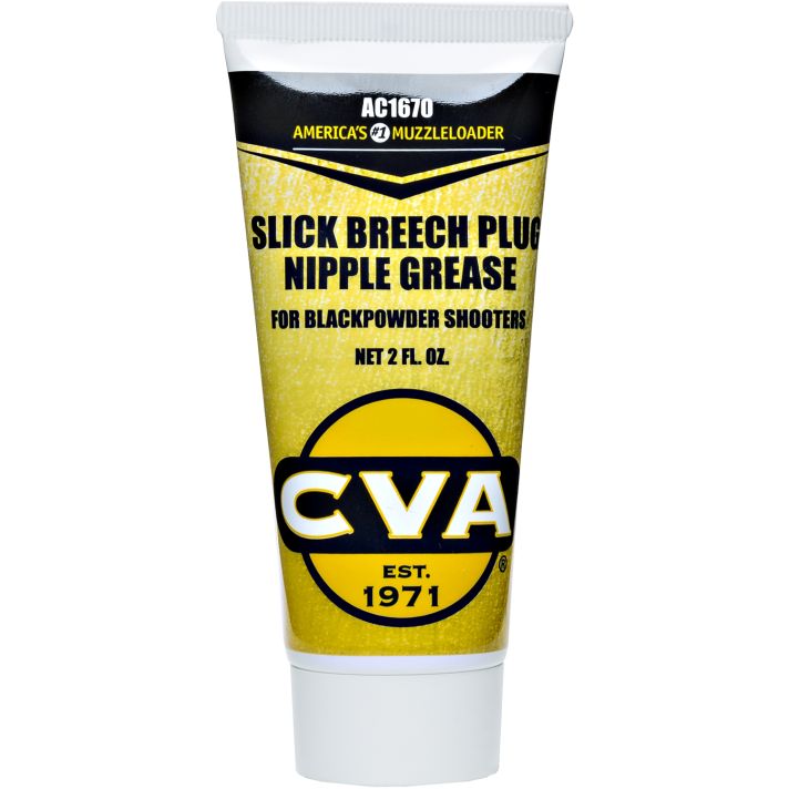CVA AC1670 Slick Breech Plug/Nipple Grease Prevents Seizing of Nipple/Breech Plug 2 oz Squeeze Tube