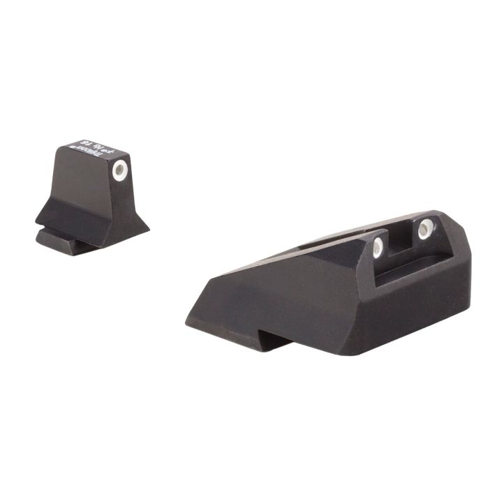 Trijicon 600900 Suppressor/Optic Height SightsGreen/Tritium White Outline Front Sight-Green/Tritium White Outline Rear Sight Smith & Wesson M&P/M&P M2.0