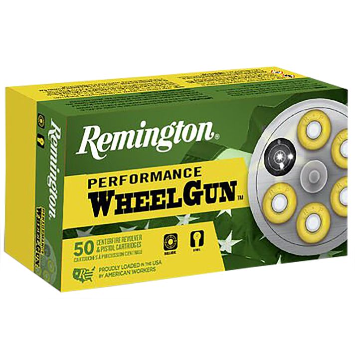 Remington Ammunition 22340 Performance WheelGun45Colt 250gr Lead Round Nose 50 Per Box/10 Case