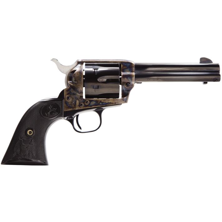 Colt Mfg P1640 Single Action Army Peacemaker 357 Mag 6 Shot 4.75" Blued Barrel & Cylinder, Color Case Hardened Frame, Black Polymer Grip