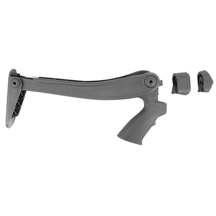 Advanced Technology MTF4900 Shotforce Shotgun Stock Marine Edition Top Folding Black Synthetic for Moss 12/20 GA, Rem 870 12 GA, Win 12/20 GA