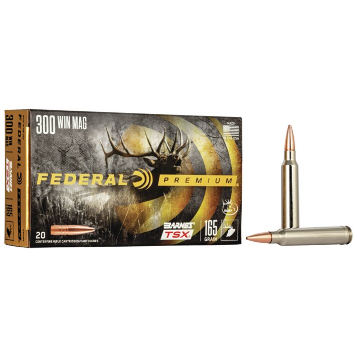 Federal P300WR Premium300WinMag 165gr Barnes TSX 20 Per Box/10 Case