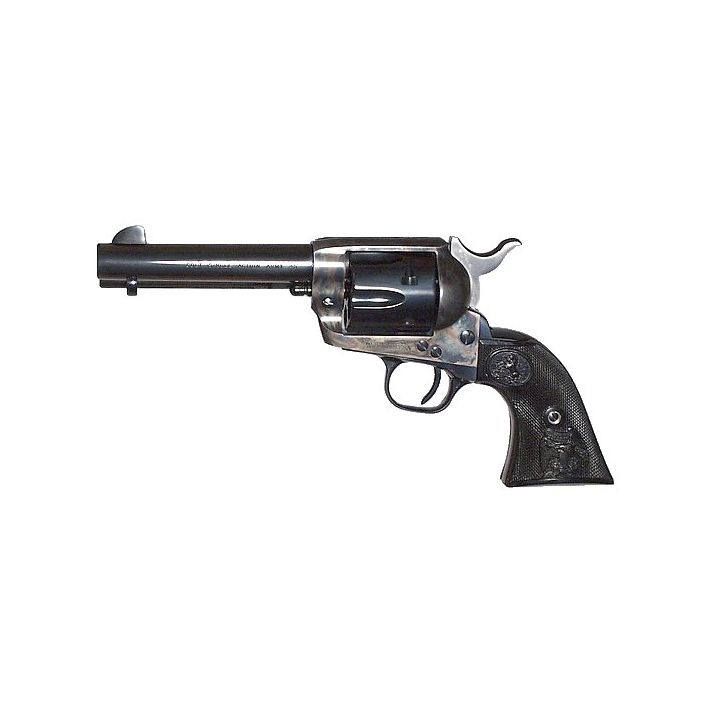 Colt Mfg P1840 Single Action Army Peacemaker 45 Colt (LC) 6 Shot 4.75" Blued Barrel & Cylinder, Color Case Hardened Frame, Black Polymer Grip