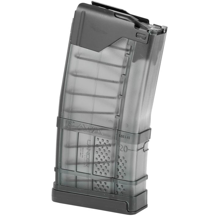 Lancer 999000232002 L5AWMSmoke Detachable 20rd 223 Rem/300 Blackout/5.56x45mm NATO for AR-15
