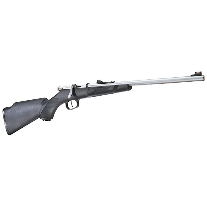 Henry H005 Mini Bolt Youth 22 Short/ 22 Long/ 22 LR 1rd 16.25" Stainless Steel Barrel & Receiver, Fiber Optic Front & Rear Sights, Black Synthetic Stock Right Hand