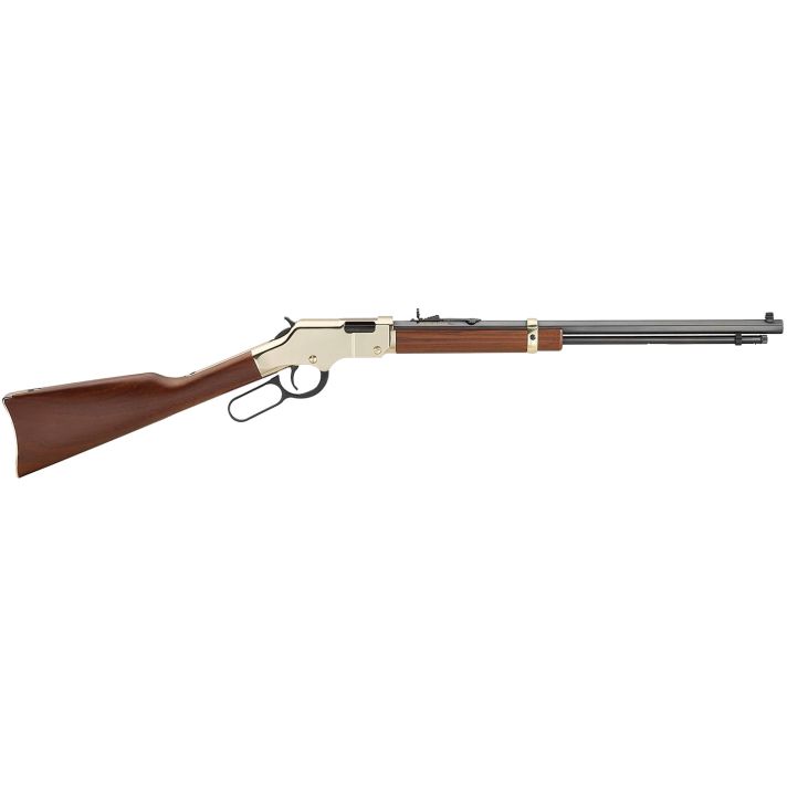 Henry H004M Golden Boy22 WMR Caliber with 12+1 Capacity, 20.50" Blued Barrel, Brasslite Metal Finish & American Walnut Stock Right Hand (Full Size)