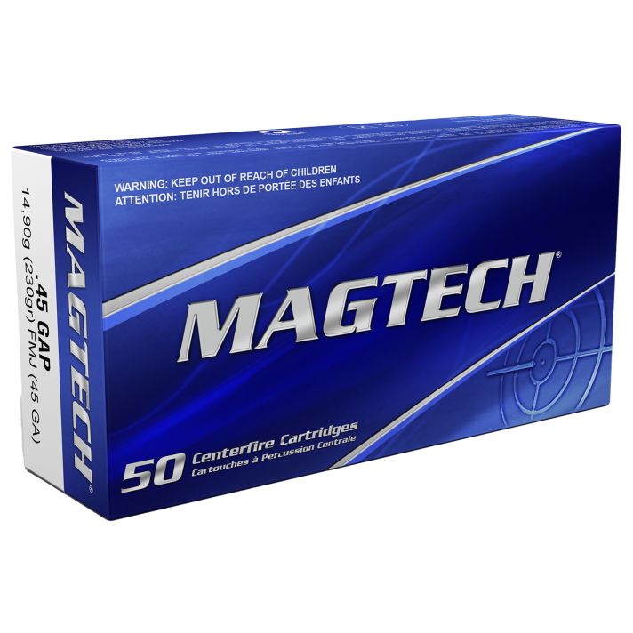 Magtech 45GA Range/Training45GAP 230gr Full Metal Jacket 50 Per Box/20 Case