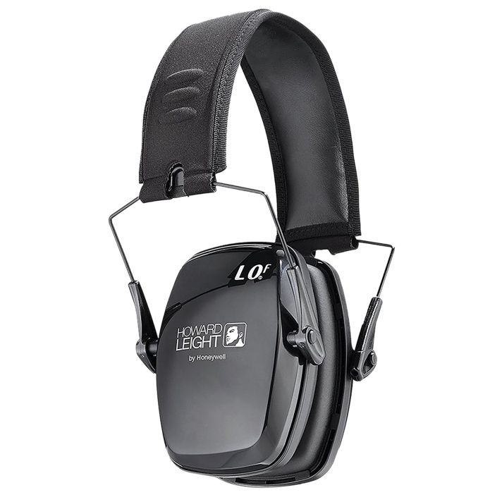 Howard Leight R01523 Leightning Ultra-Slim Passive Muff 23 dB Over the Head Black Adult