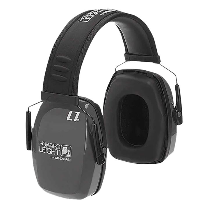 Howard Leight R01524 Leightning L1 Passive Muff 25 dB Over the Head Charcoal/Black Adult