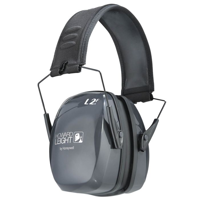 Howard Leight R01525 Leightning L2F Slim Passive Muff 27 dB Over the Head Gray/Black Adult