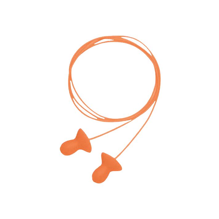 Howard Leight R01522 Corded Ear Plugs Quiet Foam 26 dB Behind The Neck Orange Adult 2 Pair
