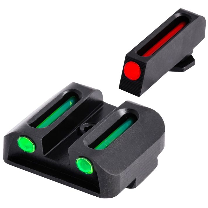 TruGlo TG131G2 Fiber-OpticRed/Fiber Optic Front Sight-Green/Fiber Optic Rear Sight Glock 20/21