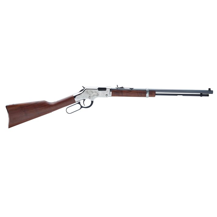 Henry H004SE2 Golden Boy Silver Eagle 2nd Edition Lever Action 22 Short,Long,LR 16 LR/21 Short 20" Octagon Barrel Nickel Plated American Walnut Right Hand